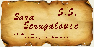 Sara Strugalović vizit kartica